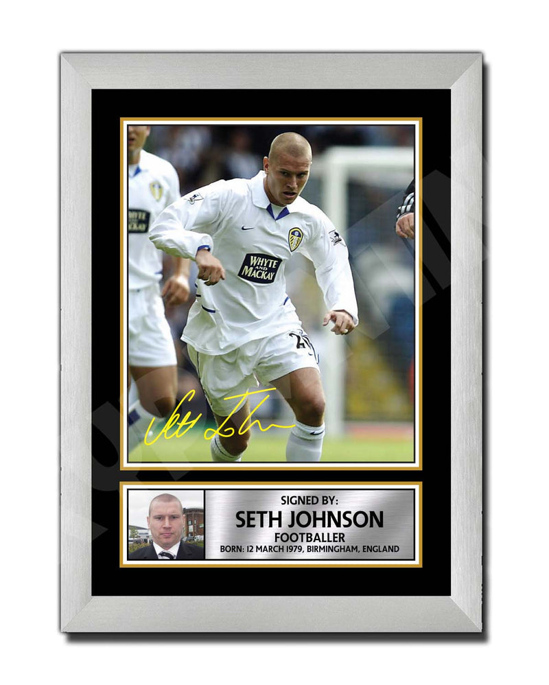 SETH JOHNSON Limited Edition Football Player Signed Print - Football