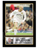 SETH JOHNSON 2 Limited Edition Football Player Signed Print - Football