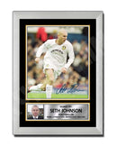 SETH JOHNSON 2 Limited Edition Football Player Signed Print - Football