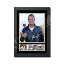 SHANE WARNE Limited Edition Cricketer Signed Print - Cricket Player