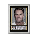 SHANE WARNE 2 Limited Edition Cricketer Signed Print - Cricket Player