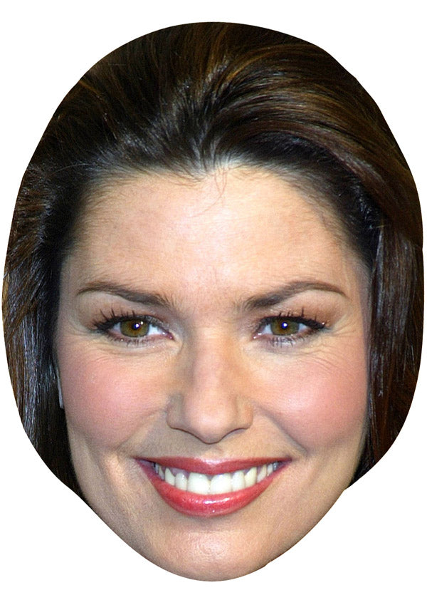 SHANIA TWAIN JB - Music Star Fancy Dress Cardboard Celebrity Party Face Mask