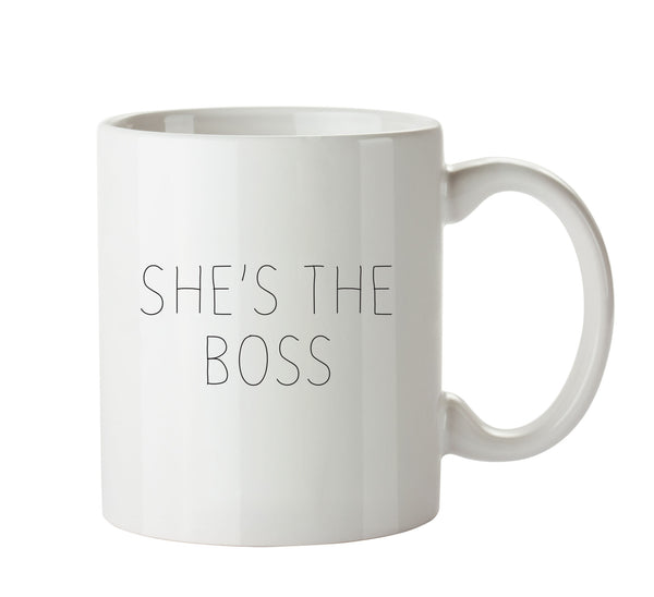 She's The Boss - Adult Mug – printed mug product image 1
