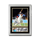 SHIKHAR DHAWAN 2 Limited Edition Cricketer Signed Print - Cricket Player