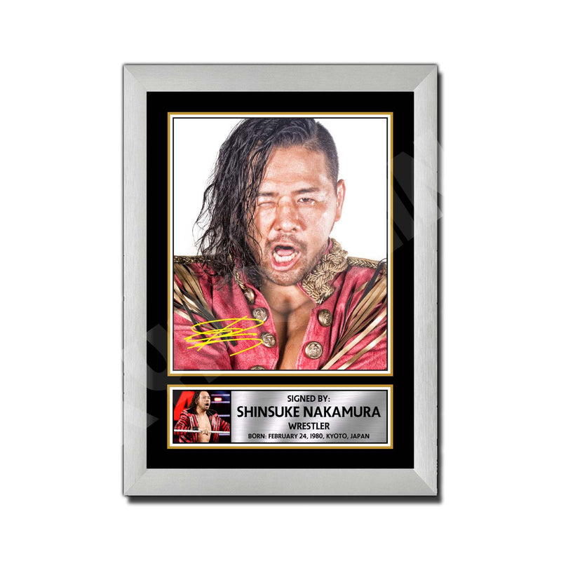 SHINSUKE NAKAMURA Limited Edition MMA Wrestler Signed Print - MMA Wrestling