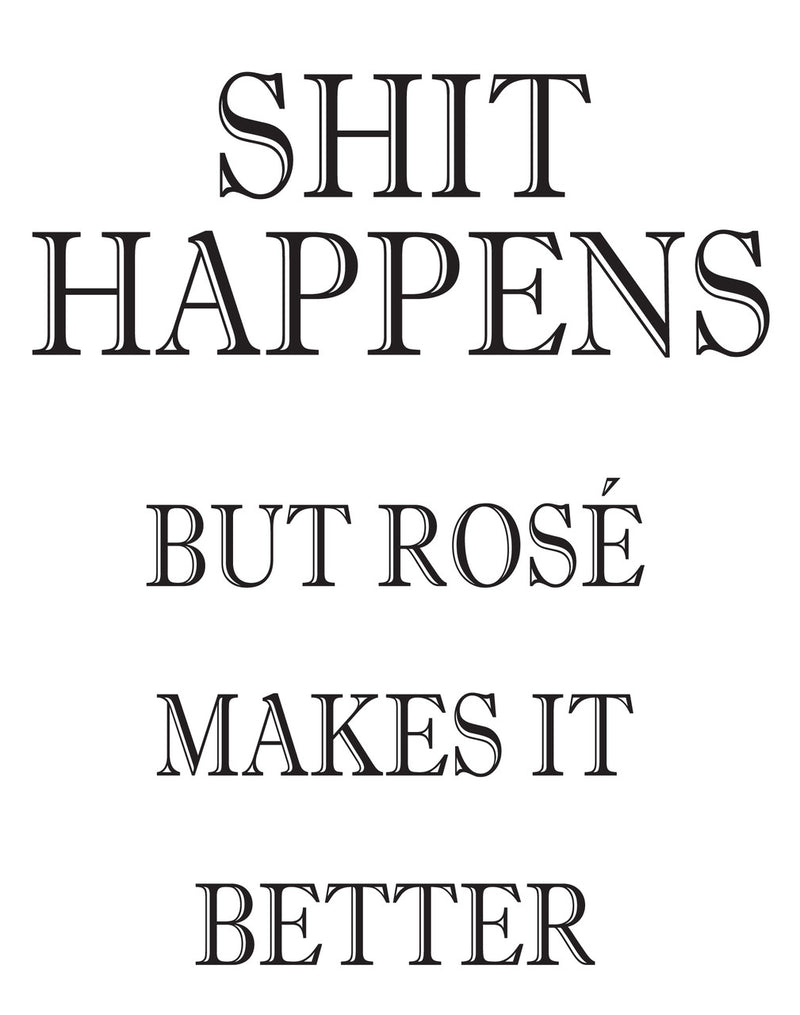 SHIT HAPPENS BUT ROSE MAKES IT BETTER! RUDE NAUGHTY INSPIRED Adult Personalised Birthday Card