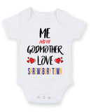 Me and My Godmother Love SHREWSBURY TOWN Personalised FOOTBALL TEAM Baby Grow