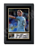 SIEM DE JONG 2 Limited Edition Football Player Signed Print - Football