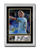 SIEM DE JONG 2 Limited Edition Football Player Signed Print - Football