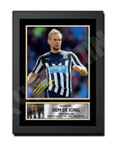 SIEM DE JONG (1) Limited Edition Football Player Signed Print - Football