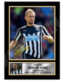 SIEM DE JONG (1) Limited Edition Football Player Signed Print - Football