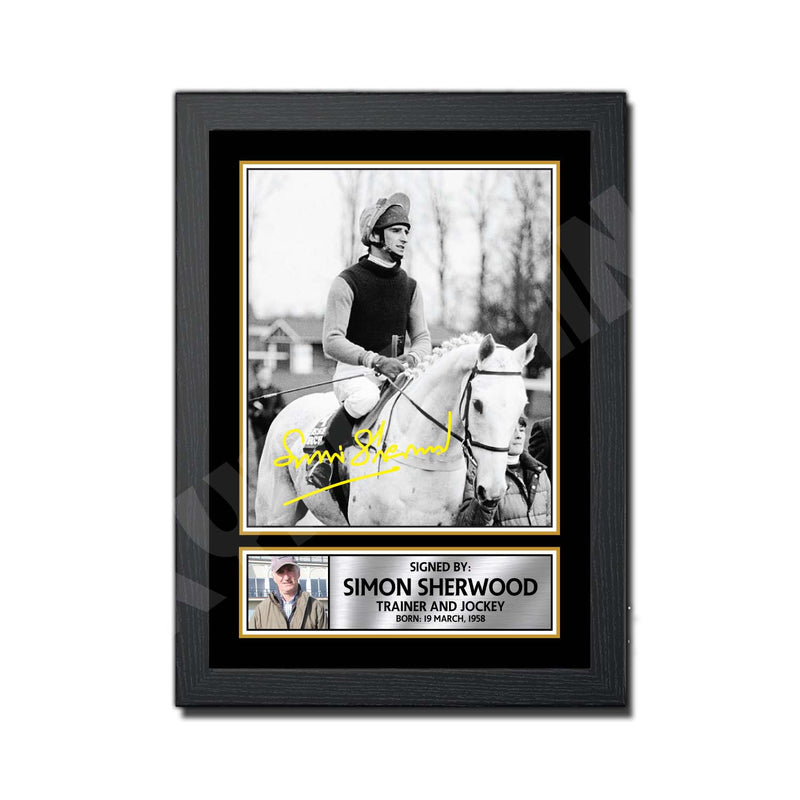 SIMON SHERWOOD 2 Limited Edition Horse Racer Signed Print - Horse Racing