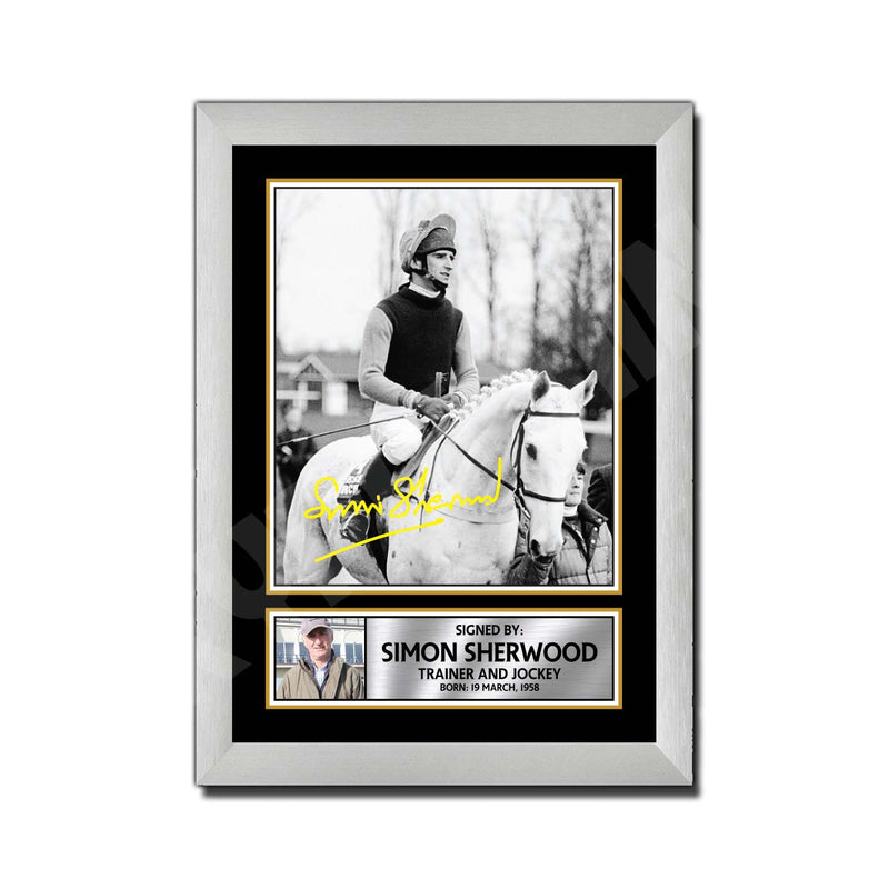 SIMON SHERWOOD 2 Limited Edition Horse Racer Signed Print - Horse Racing