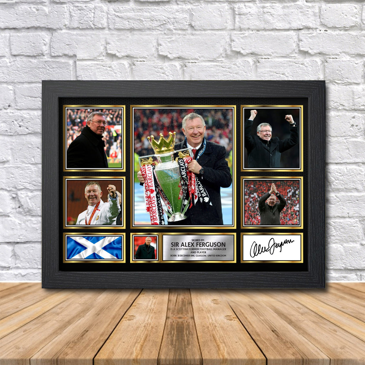 Sir Alex Ferguson Printed Signature Print