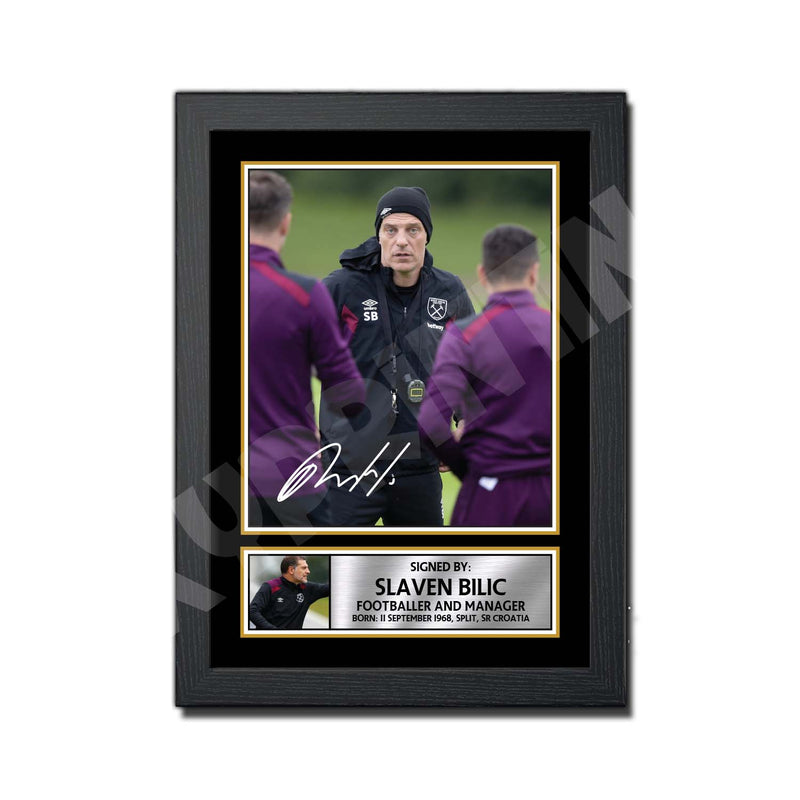 SLAVEN BILIC 2 Limited Edition Football Player Signed Print - Football