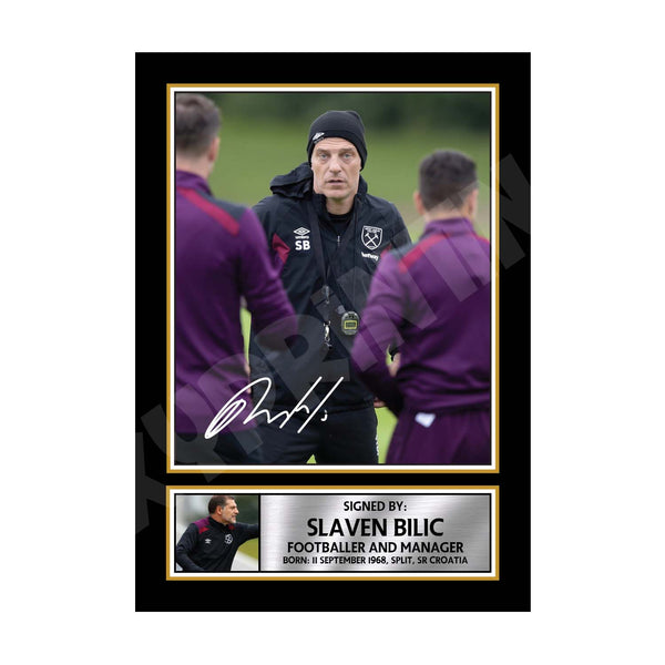 SLAVEN BILIC 2 Football Player Printed Signature Print