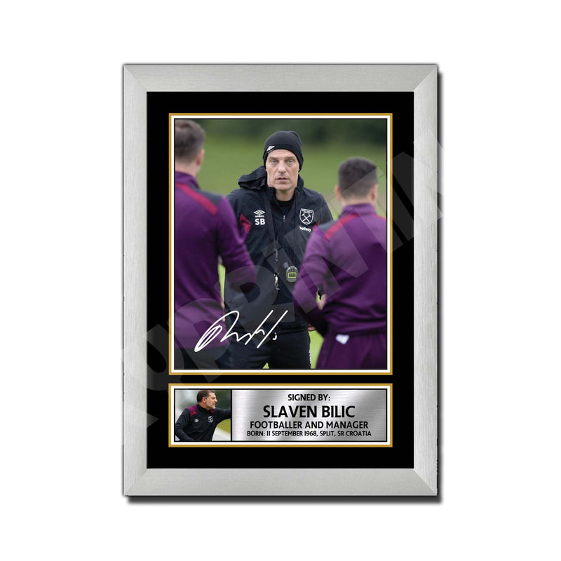 SLAVEN BILIC 2 Limited Edition Football Player Signed Print - Football
