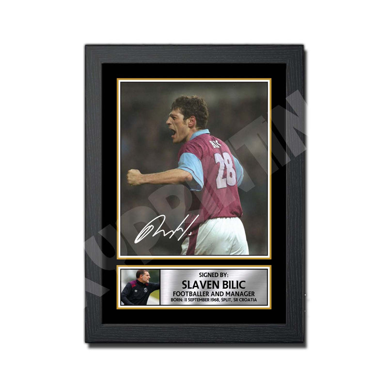 SLAVEN BILIC (1) Limited Edition Football Player Signed Print - Football