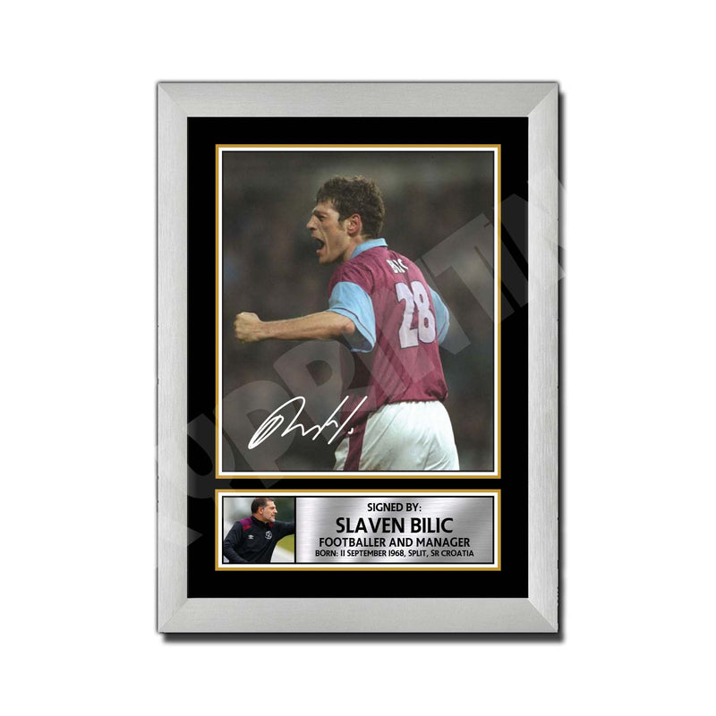 SLAVEN BILIC (1) Limited Edition Football Player Signed Print - Football