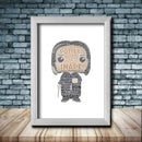 Personalised Snape Word Art Poster Print - Inspired By Pop Figures