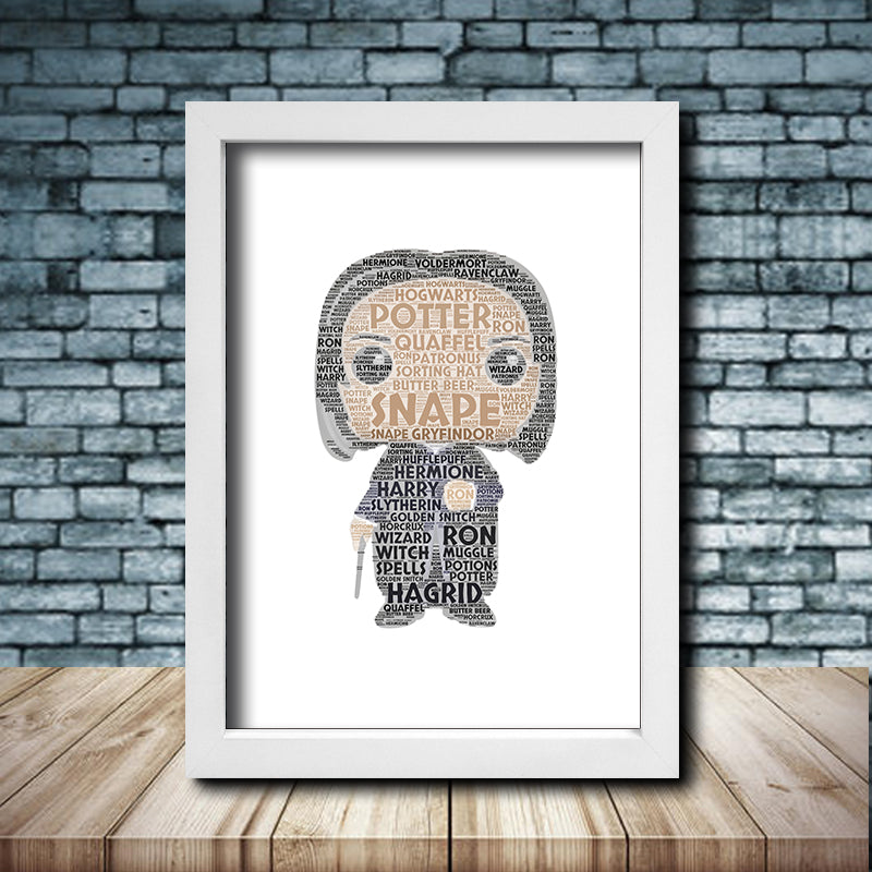 Personalised Snape Word Art Poster Print - Inspired By Pop Figures
