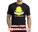 Snapthat White Custom Stag T-Shirt - Any Name - Party Tee