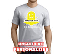 Snapthat White Custom Stag T-Shirt - Any Name - Party Tee
