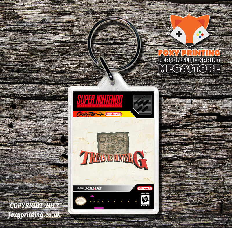 SNES Treasure Hunter G Game Inspired Retro Gaming Keyring