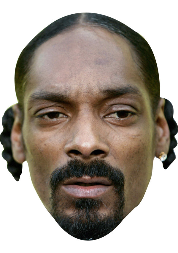 SNOOP DOGG JB - Music Star Fancy Dress Cardboard Celebrity Party Face Mask