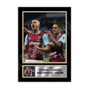 SOFIANE FEGHOULI _ MANUEL LANZINI (1) Limited Edition Football Player Signed Print - Football