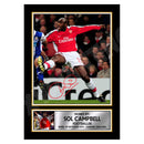 SOL CAMPBELL Limited Edition Football Player Signed Print - Football