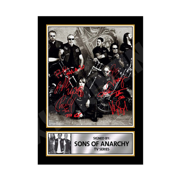 SONS OF ANARCHY CAST MULTI Printed Signature PHOTO 2 Tv Show Print