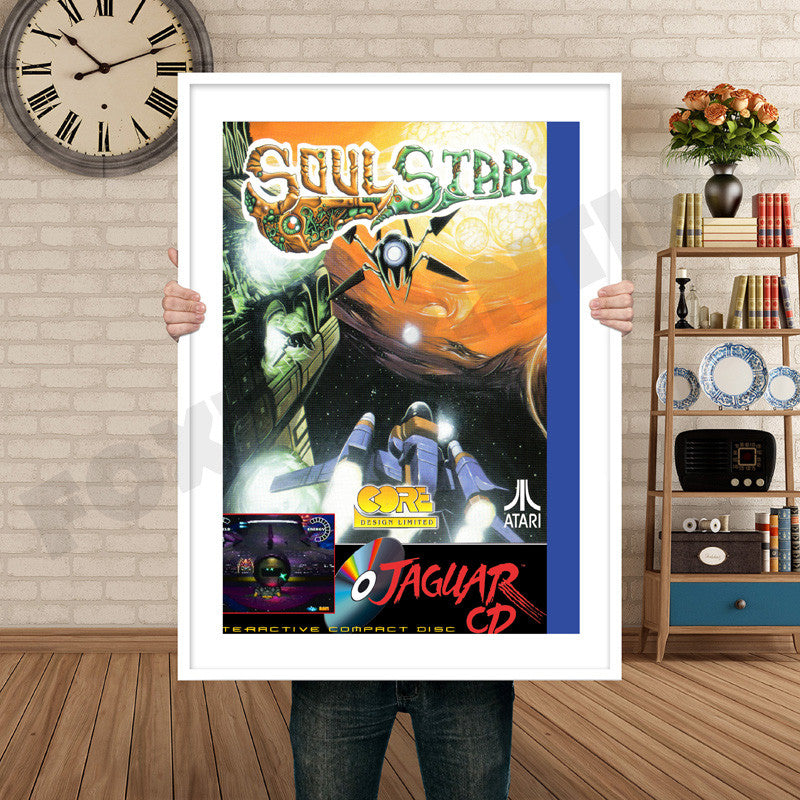 SOUL STAR JAGUAR CD Retro GAME INSPIRED THEME Nintendo NES Gaming A4 A3 A2 Or A1 Poster Art 696
