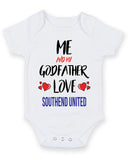 Me and My Godfather Love SOUTHEND UNITED Personalised FOOTBALL TEAM Baby Grow