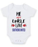 Me and My Uncle Love SOUTHEND UNITED Personalised FOOTBALL TEAM Baby Grow