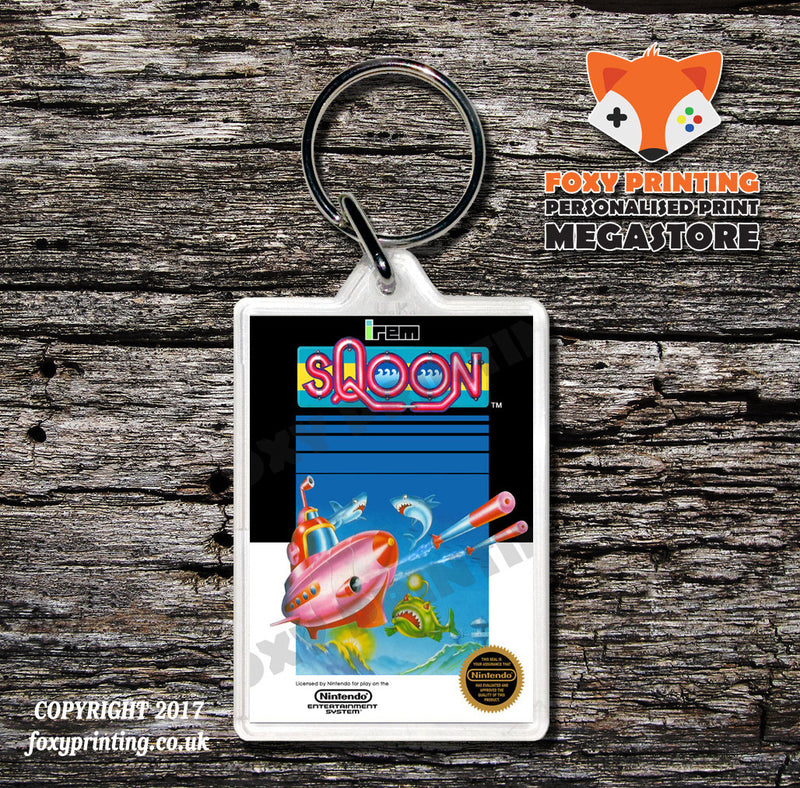 Spy Vs Spy Retro NES Game Cover Art Gaming Keyring