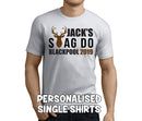 Stag 'A' Colour Custom Stag T-Shirt - Any Name - Party Tee