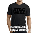 Stag Wars Force Black Custom Stag T-Shirt - Any Name - Party Tee