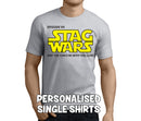 Stag Wars Force Colour Custom Stag T-Shirt - Any Name - Party Tee