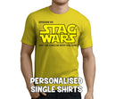 Stag Wars Force Colour Custom Stag T-Shirt - Any Name - Party Tee