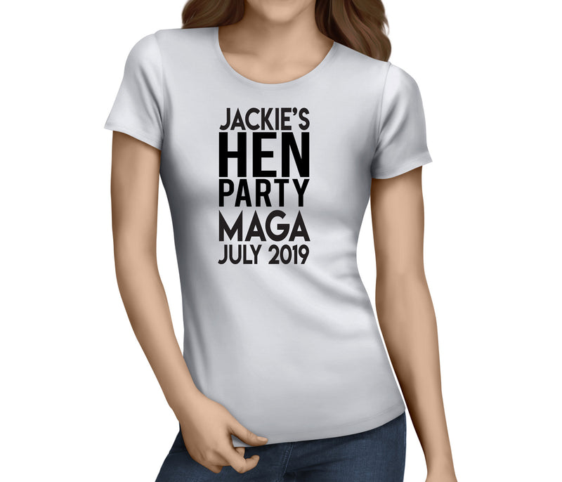 Standard Hen Black Hen T-Shirt - Any Name - Party Tee