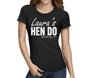 Standard Hen Swirl White Hen T-Shirt - Any Name - Party Tee