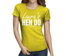Standard Hen Swirl White Hen T-Shirt - Any Name - Party Tee