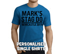 Standard Stag Black Custom Stag T-Shirt - Any Name - Party Tee