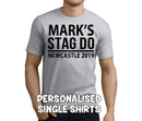 Standard Stag Black Custom Stag T-Shirt - Any Name - Party Tee