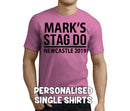 Standard Stag Black Custom Stag T-Shirt - Any Name - Party Tee