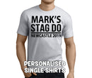 Standard Stag Black Custom Stag T-Shirt - Any Name - Party Tee