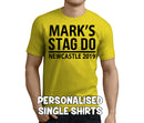 Standard Stag Black Custom Stag T-Shirt - Any Name - Party Tee