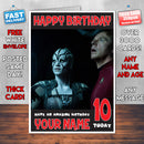 STAR TREK BEYOND BM1 THEME INSPIRED Style PERSONALISED Kids Adult FUNNY Birthday Card