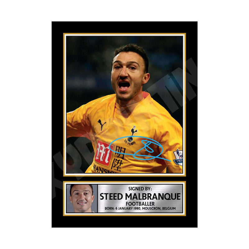 STEED MALBRAQUE Limited Edition Football Player Signed Print - Football